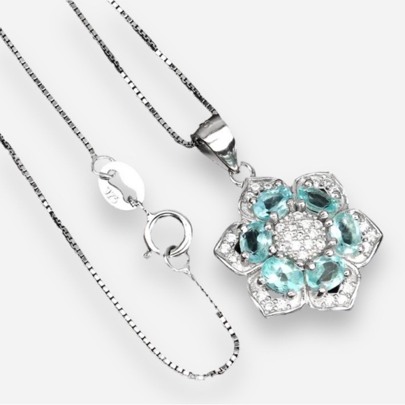 Necklace 925 sterling silver new - Picture 2 of 2